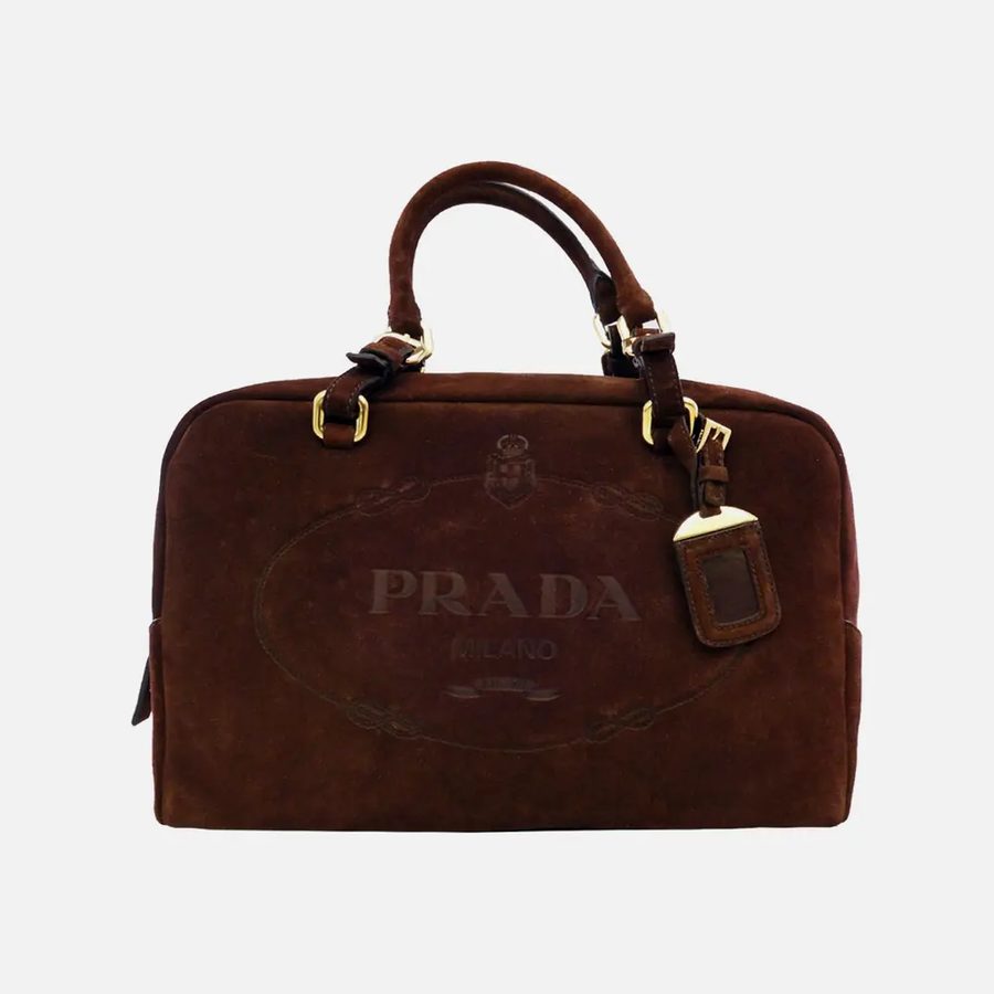 Bolsa feminina Bauletto Prada cacau (Cacao)