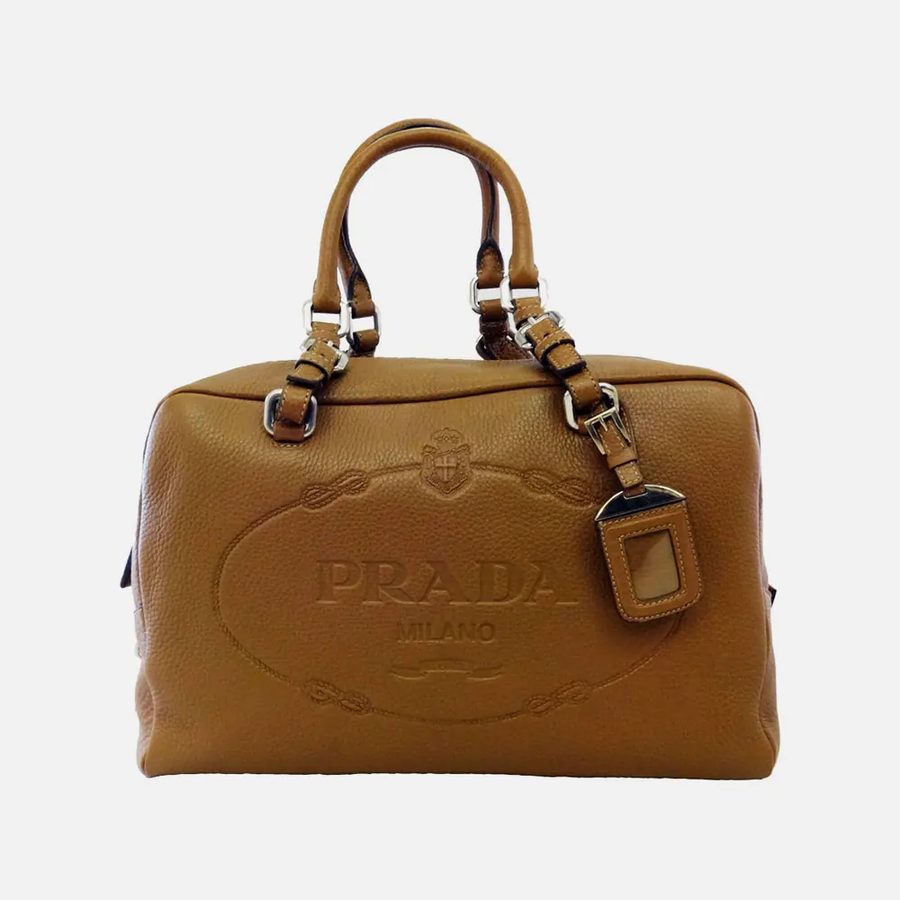 Bolsa feminina Bauletto Prada caramelo (Sughero)