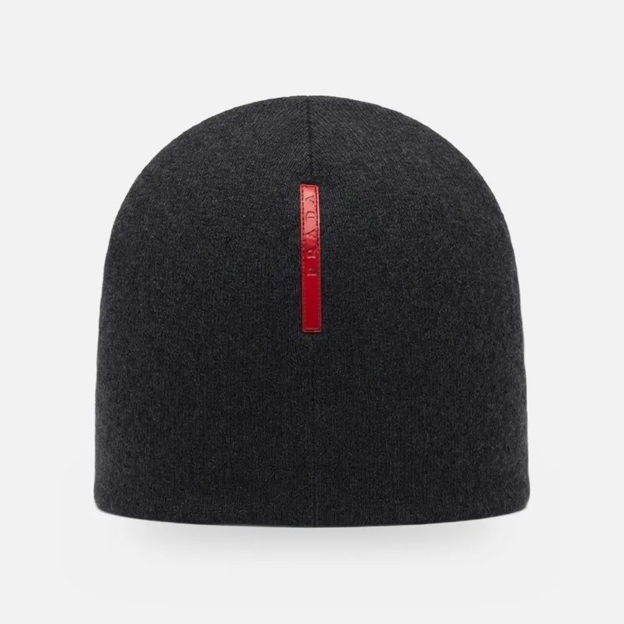 Gorro de lã Prada preto (Nero)
