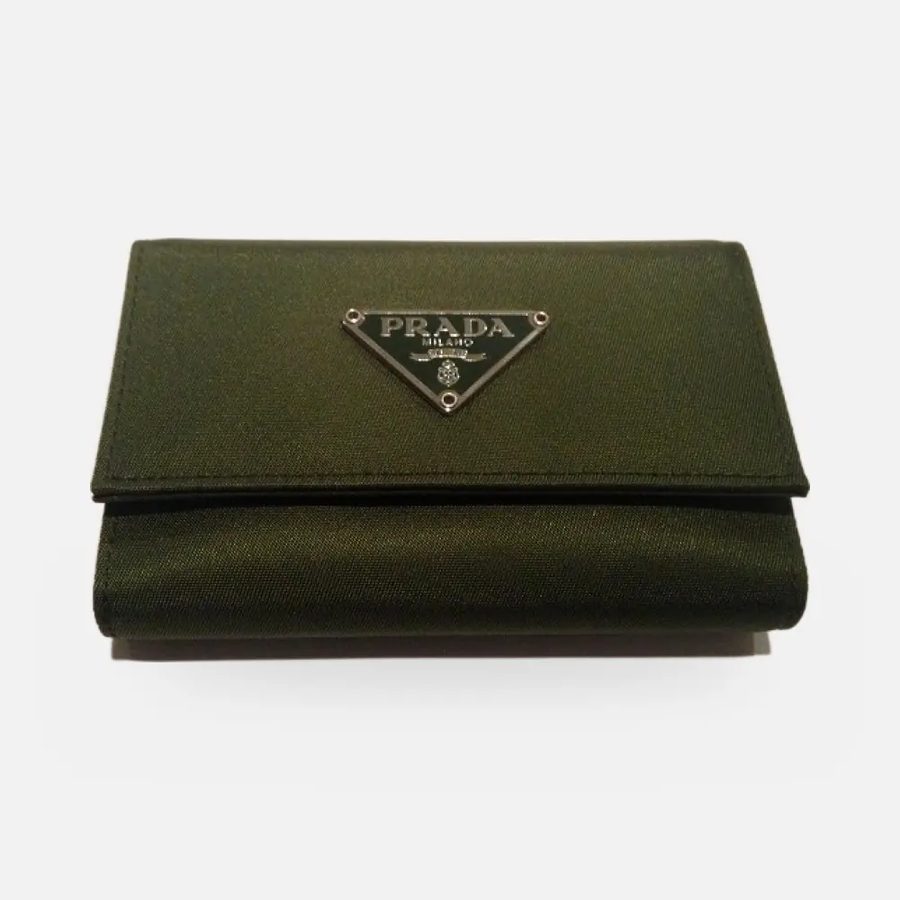 Porta chaves 6 ganchos Prada verde-militar (Army)