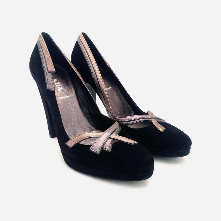 Sandália feminina Prada preta (Nero)