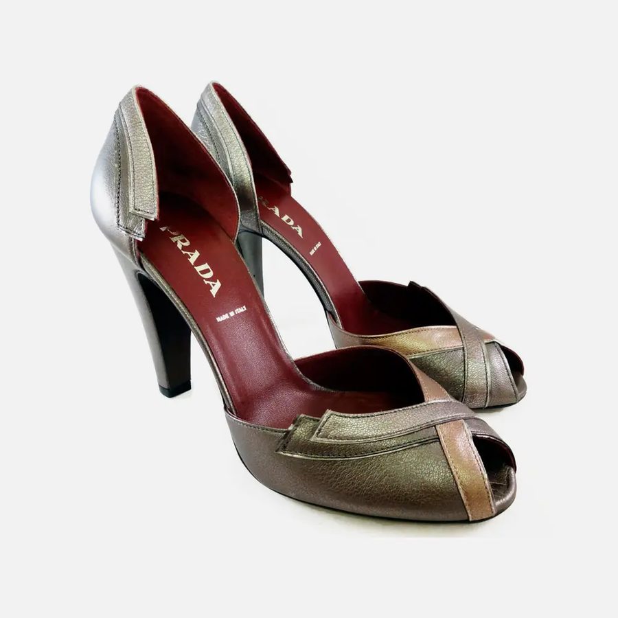 Sapato feminino Prada cinza-chumbo (Antracite)