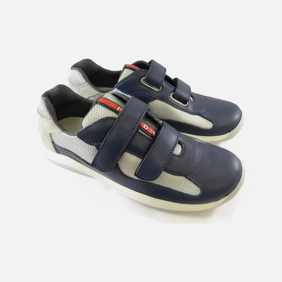Tênis America's Cup feminino Prada azul-claro (Blu Aperto)