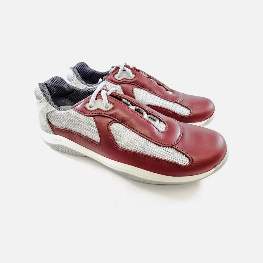 Tênis America's Cup feminino Prada cereja (Cerise)