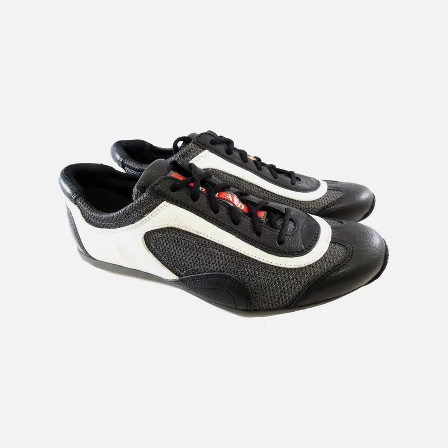 Tênis America's Cup masculino Prada branco e preto (Bianco + Nero)